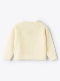 Cashmere bear jumper - Milk & Grey