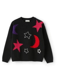 Wool star jumper - Nero & Viola