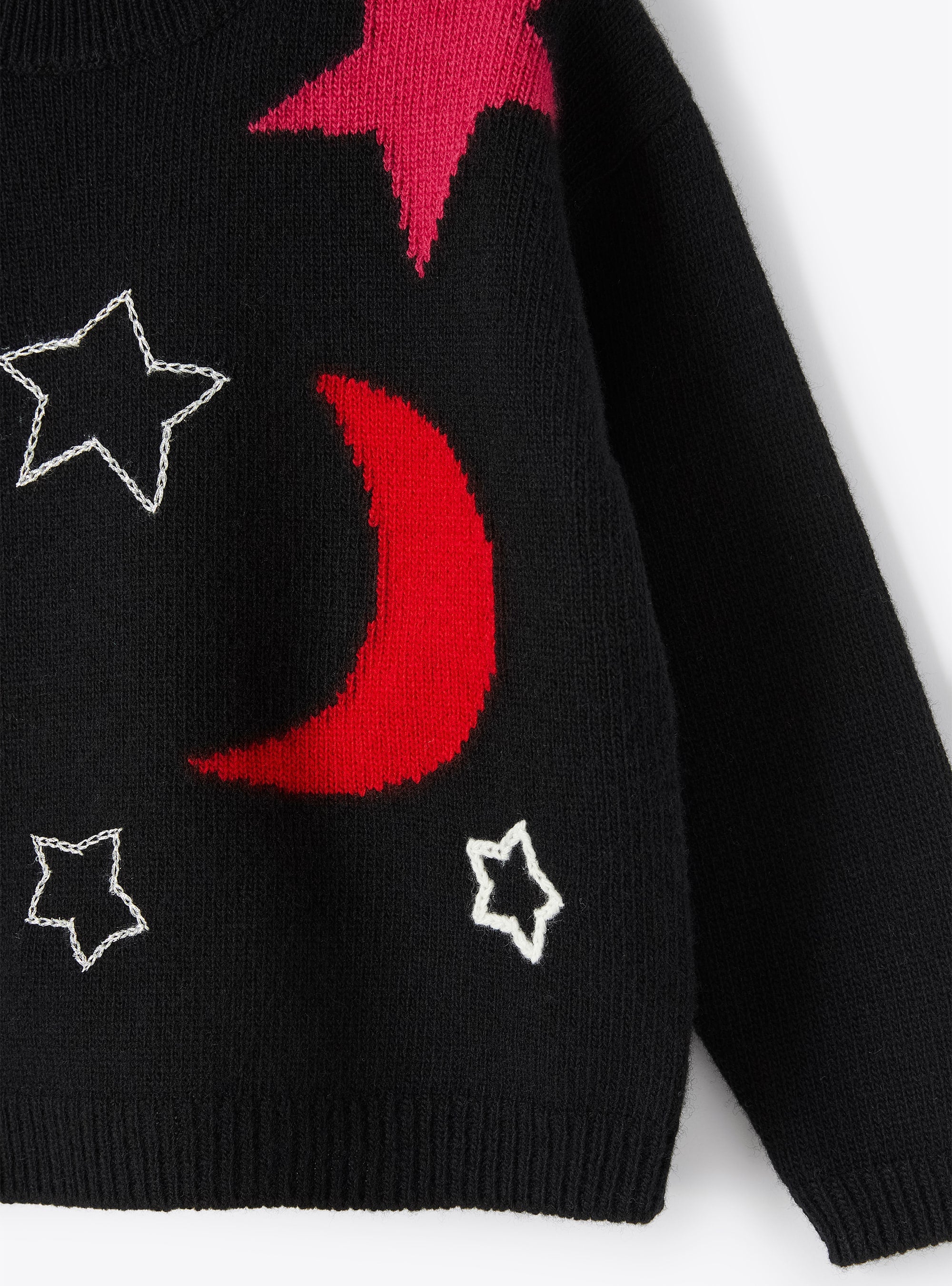 Wool star jumper - Nero & Viola