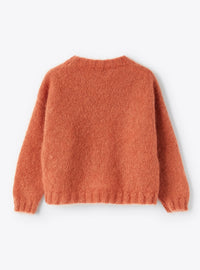 Star motif mohair sweater