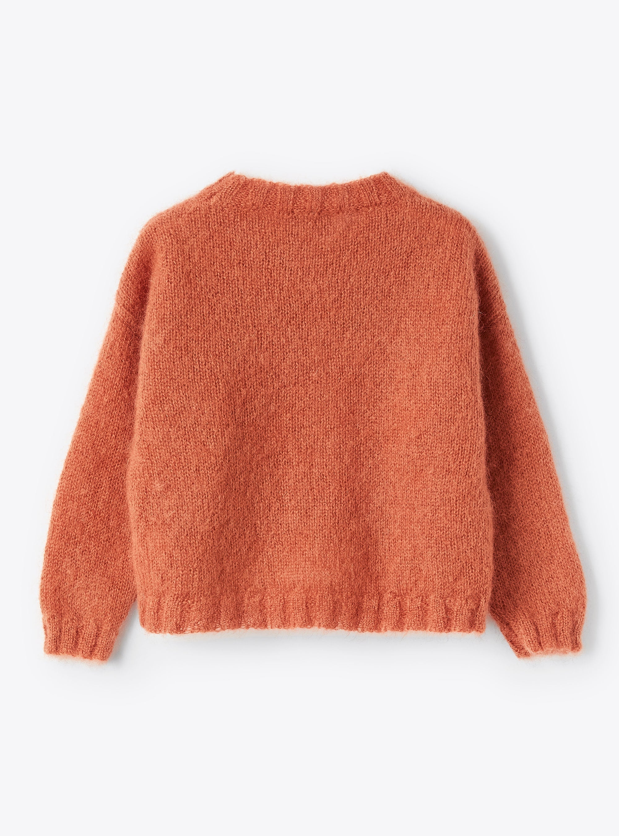 Star motif mohair sweater