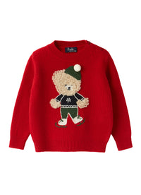 Wool skating bear jumper - Bacca & Blue