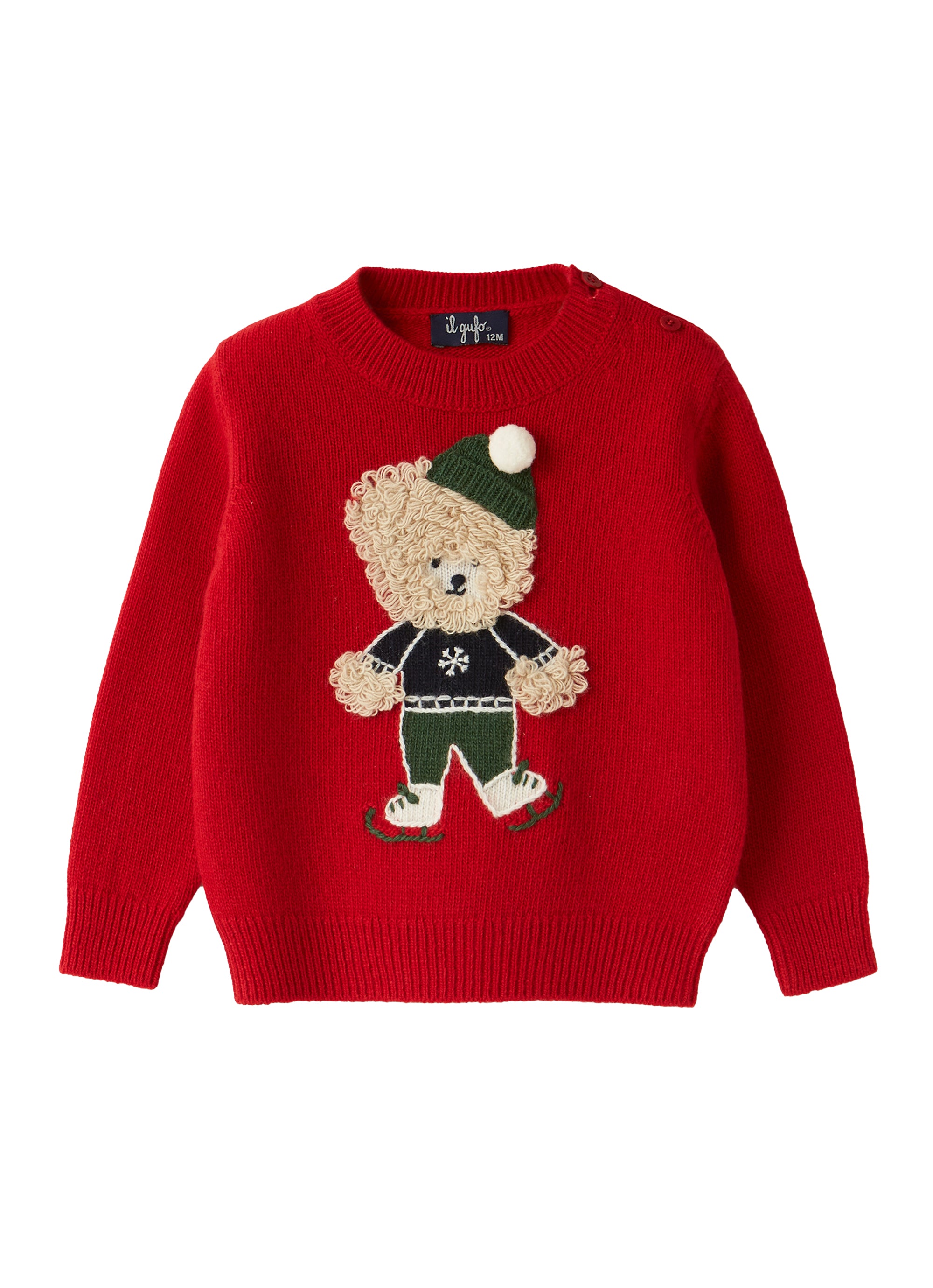 Wool skating bear jumper - Bacca & Blue