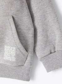 Round-neck sweatshirt with maxi pocket - Grey & Milk