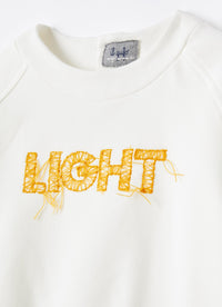 Felpa boxy con ricamo LIGHT