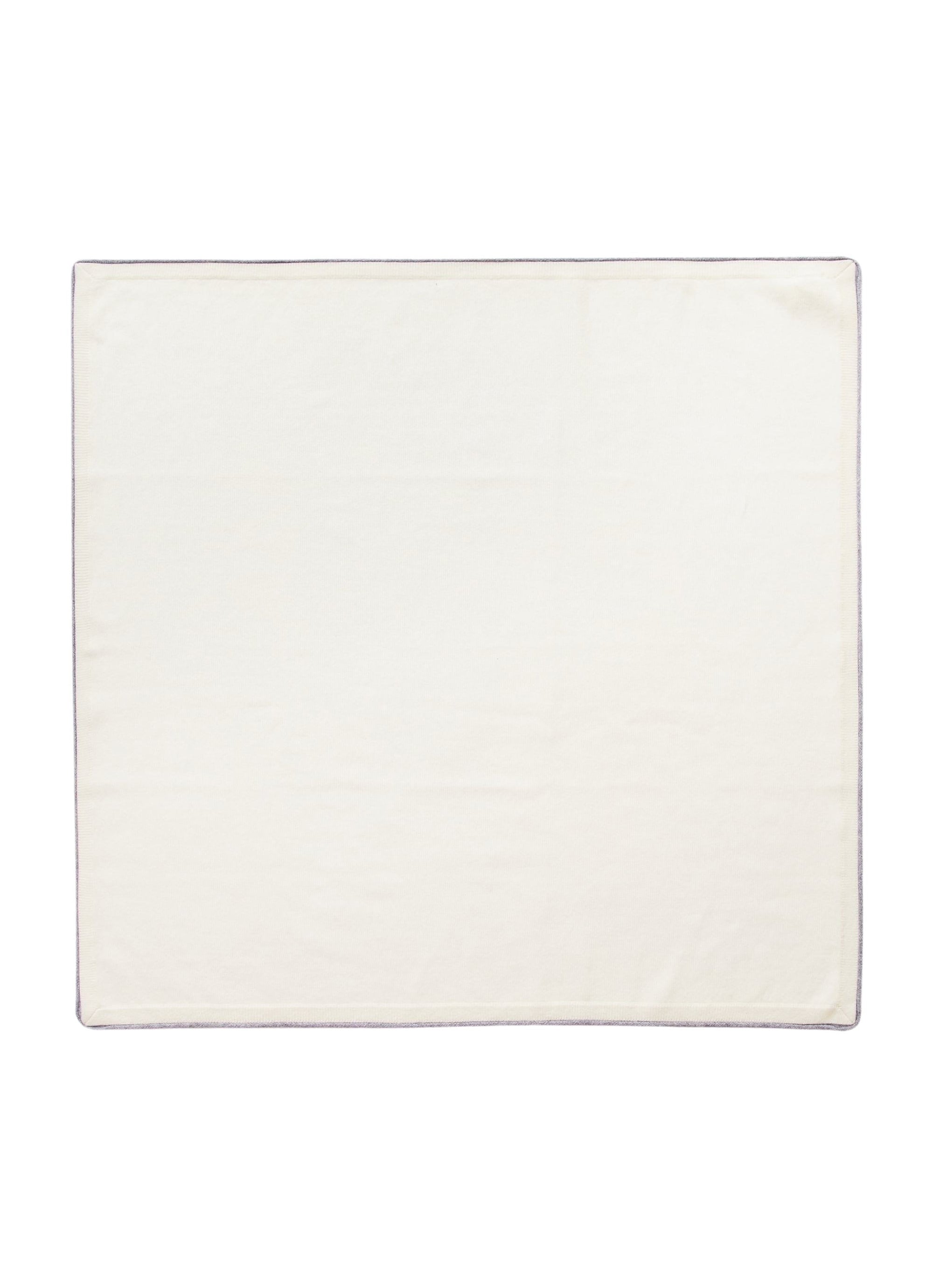 Cashmere blanket with grey border