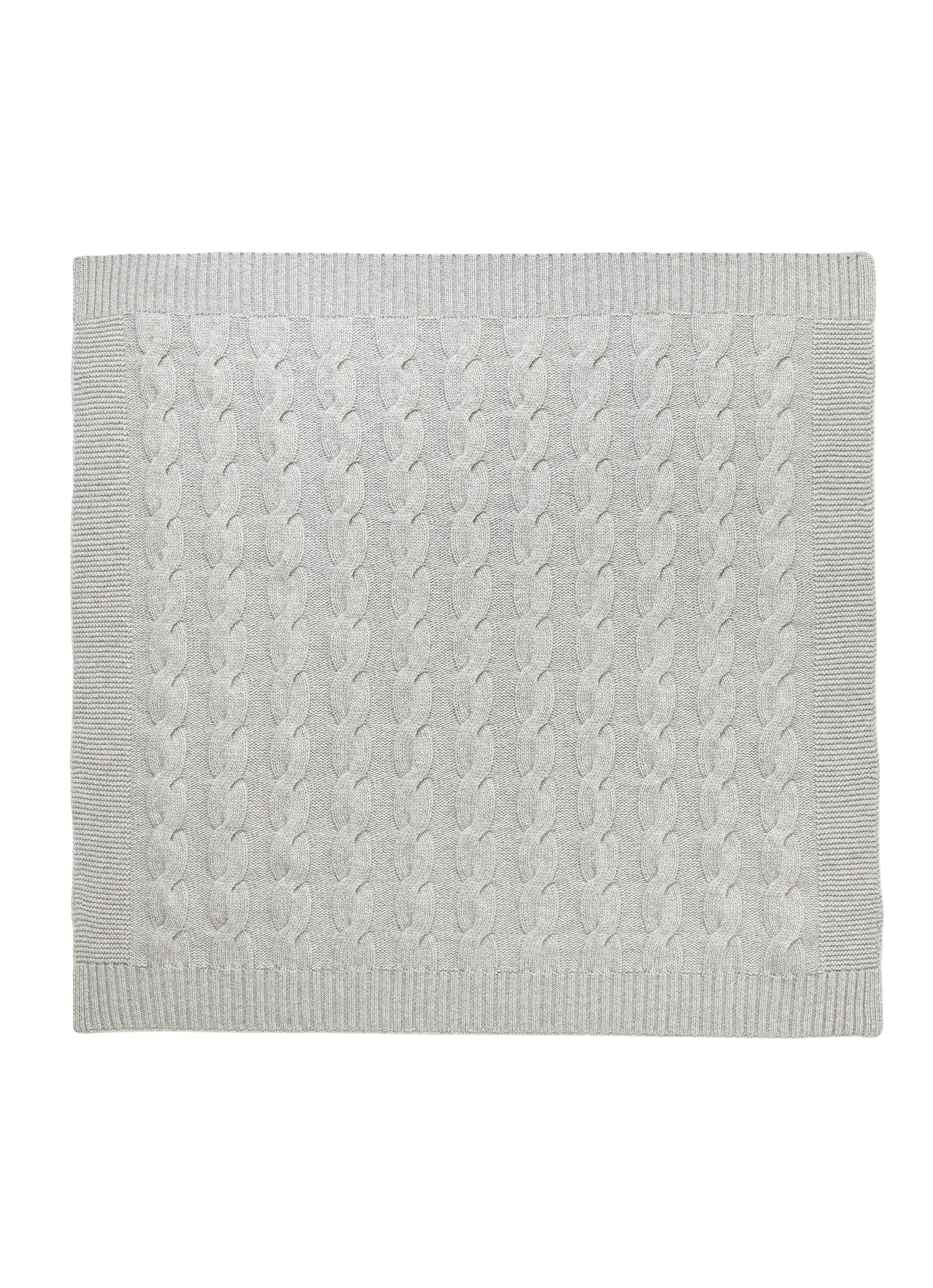 Coperta in lana merino a trecce