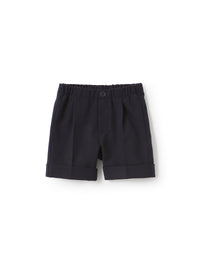 Bermuda shorts with cuffs - Blue