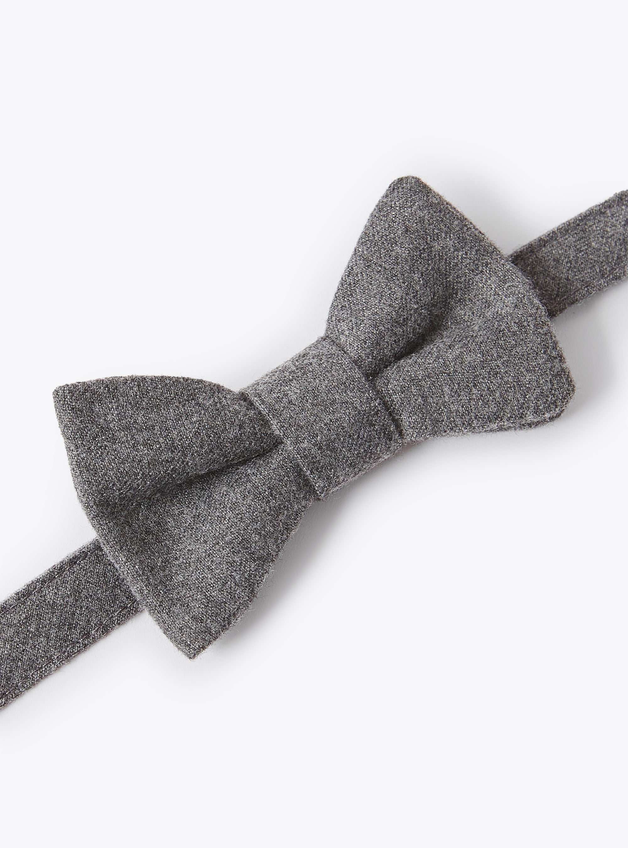 Adjustable herringbone bow tie - Acciaio