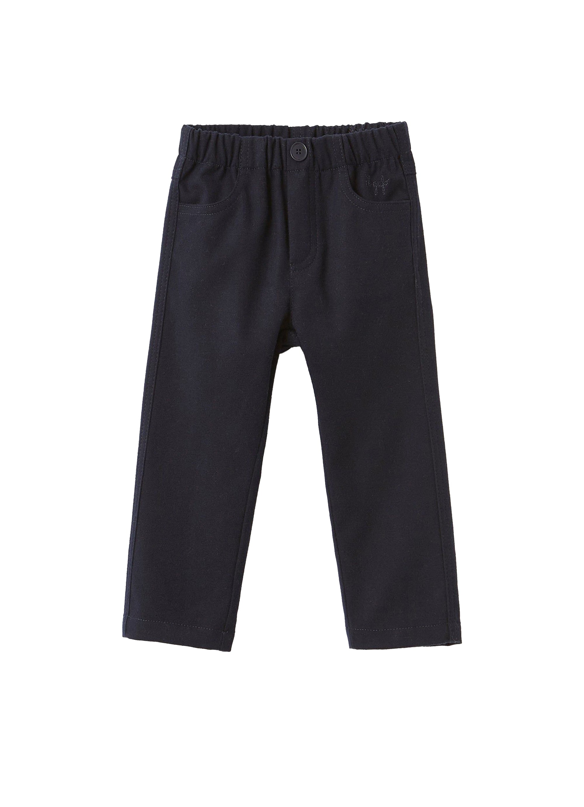 Trousers with elastic waistband - Blue