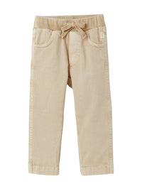 Pantaloni in drill di cotone beige