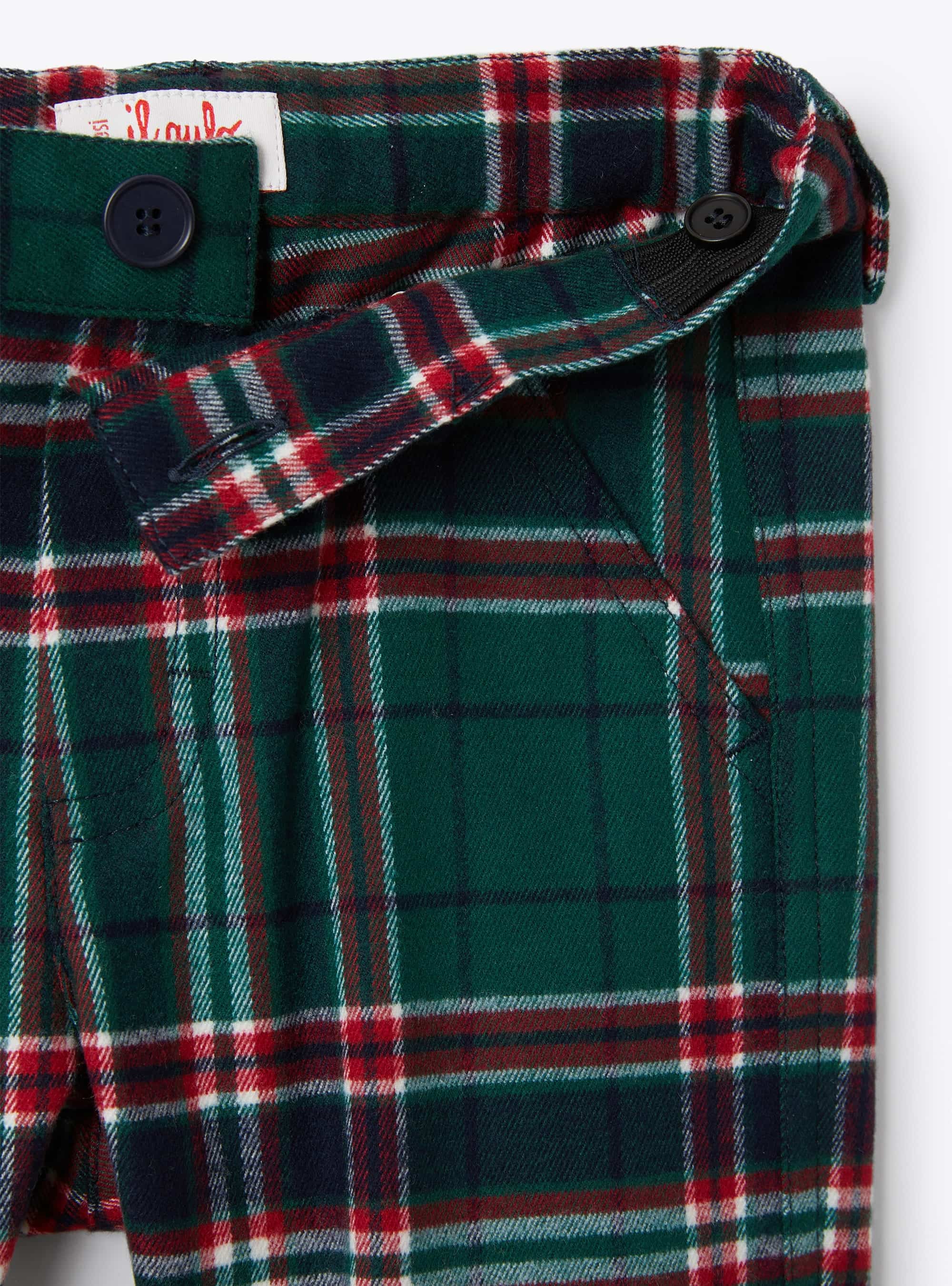 Pantaloni in tecnowool tartan