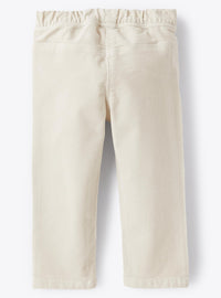 Stretch trousers with elastic waistband - Pearl Grey