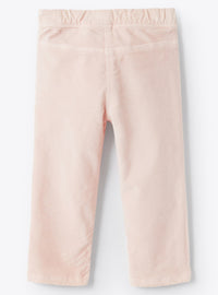 Stretch trousers with elastic waistband - Quartz Pink