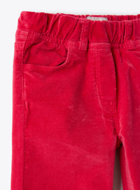 Pantalon slim extensible - Fuxia