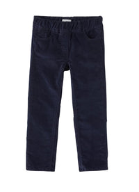 Pantalone skinny in velluto blu