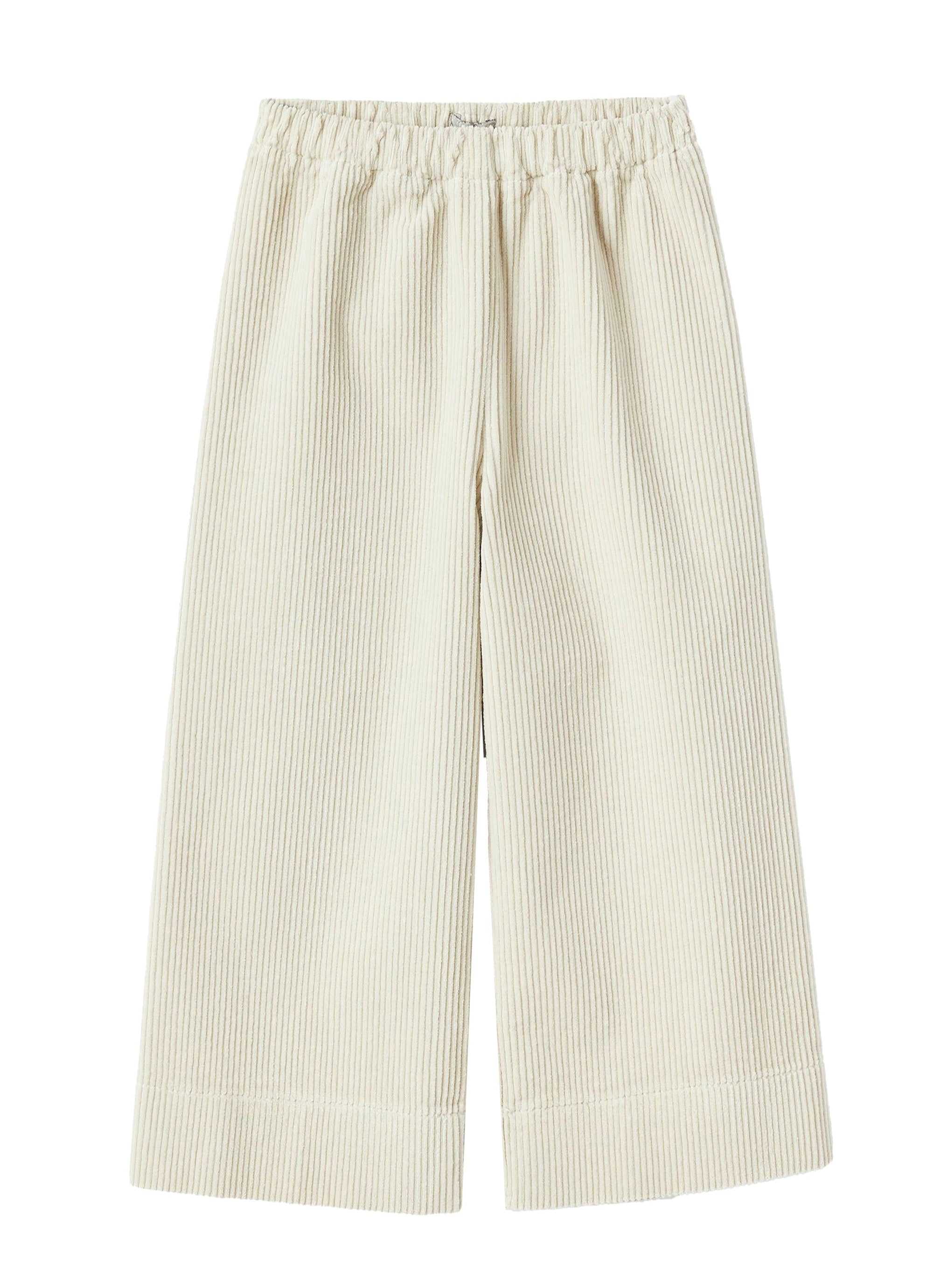 Corduroy culottes - Pearl Grey