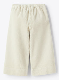 Corduroy culottes - Pearl Grey