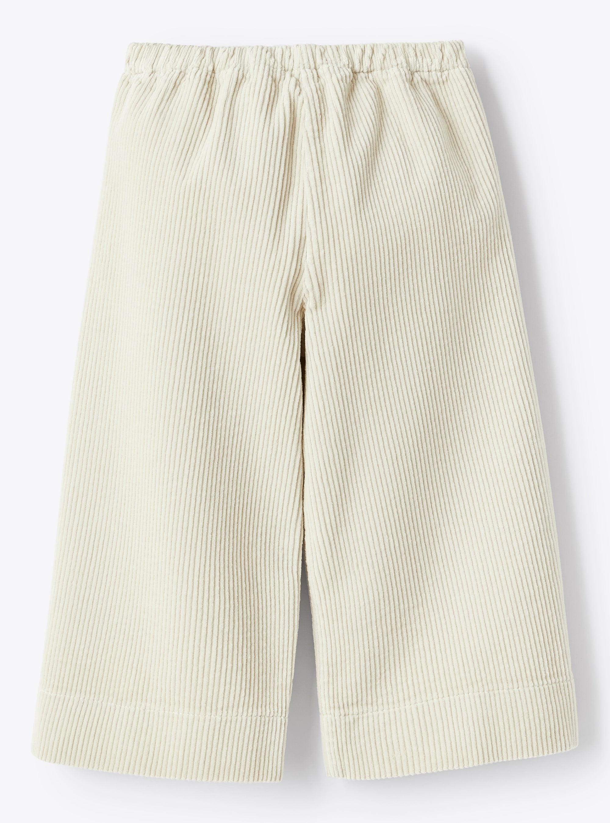 Corduroy culottes - Pearl Grey