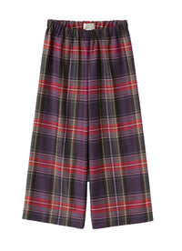Pantalone culotte in tecnowool tartan
