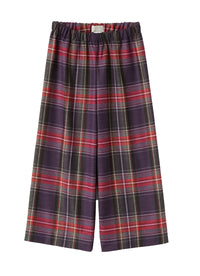 pl242w3056_664 // DOUBLON FUSION /// DOUBLON DEVIENT OK PICS / Pantalone culotte in tecnowool tartan