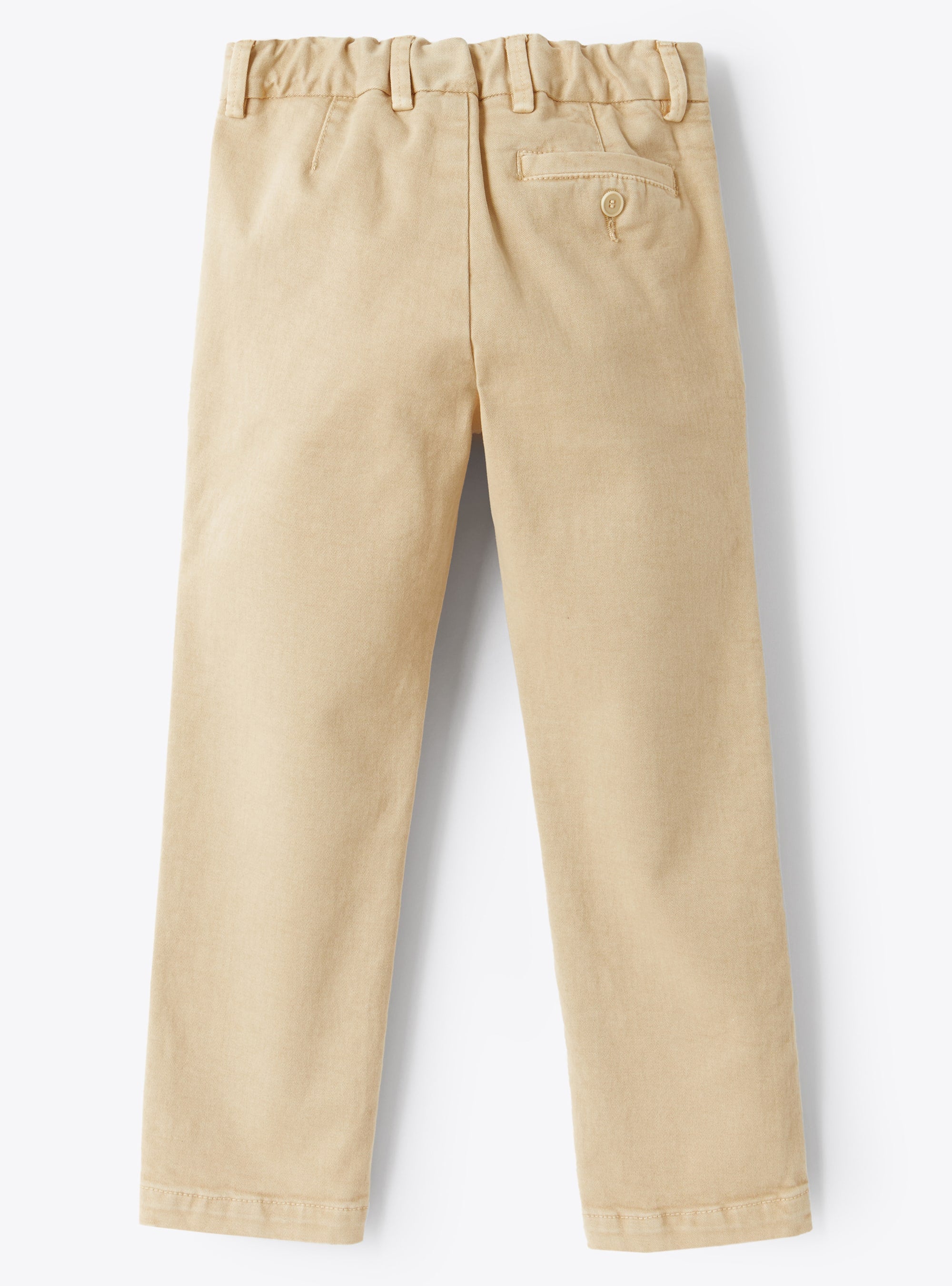 Pantalone chino in gabardine sabbia
