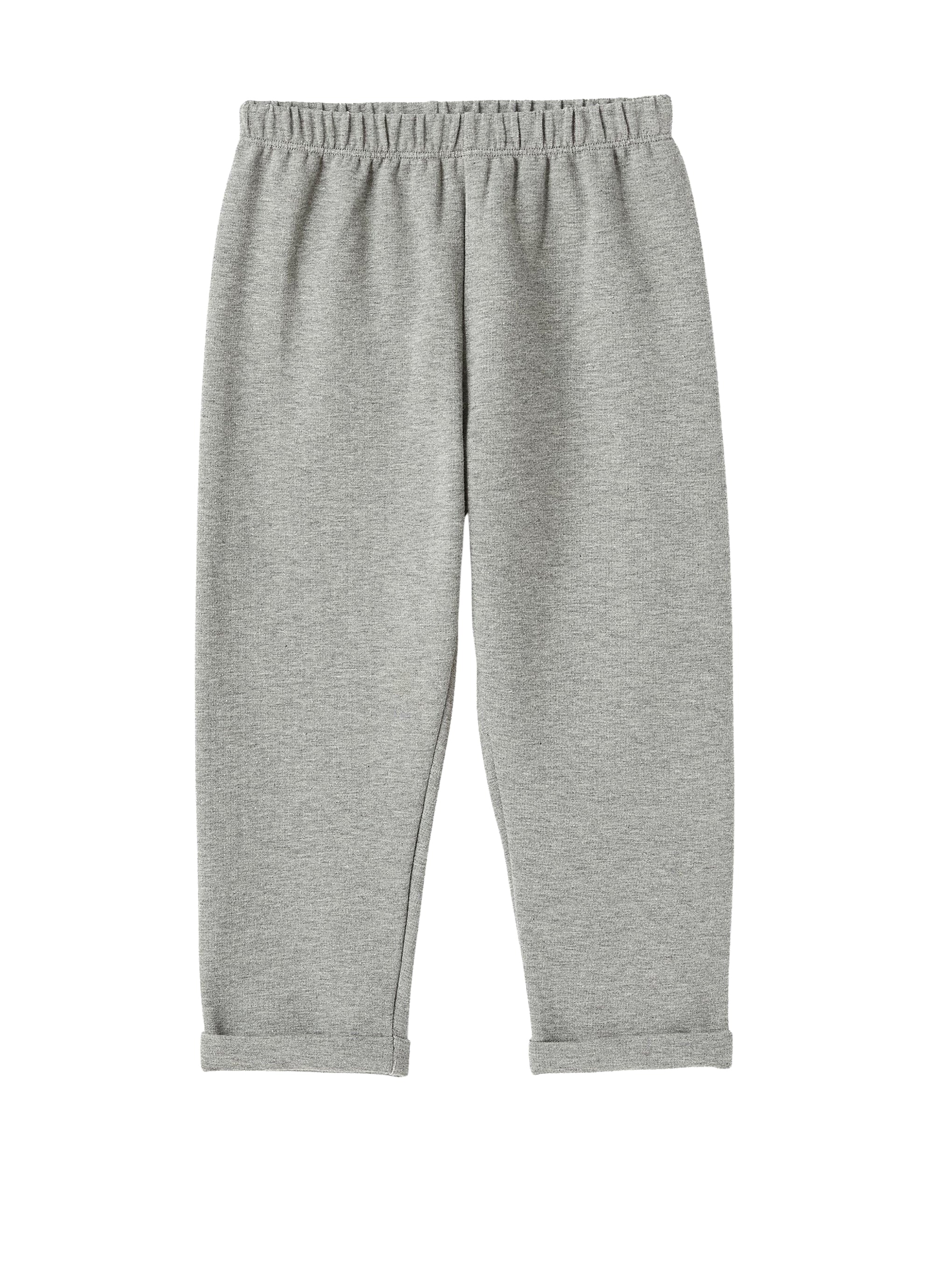 Pantalone in felpa stretch grigio