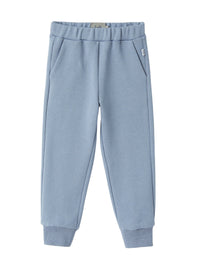 Joggers in felpa di cotone azzurra