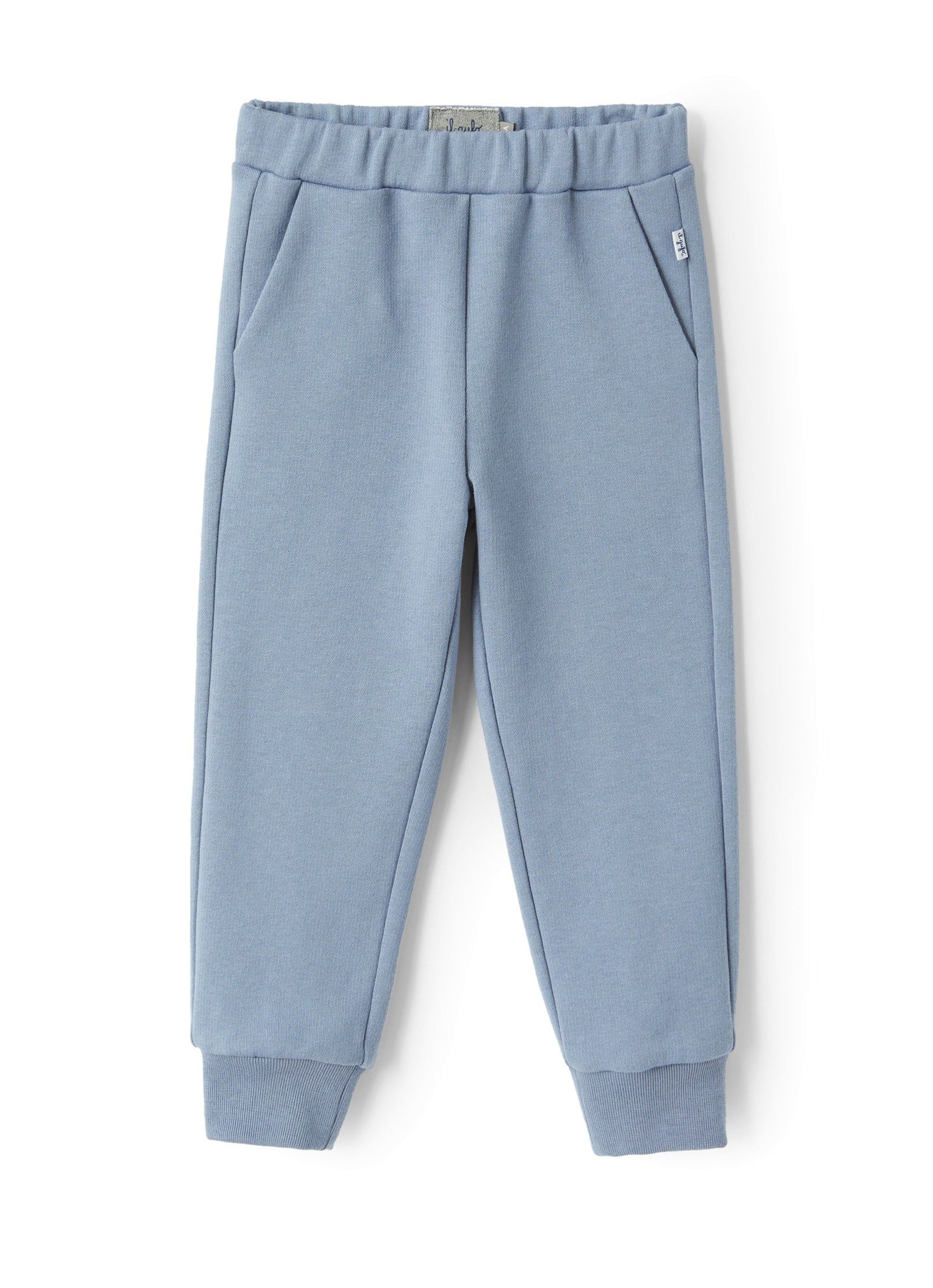 Fleece jogging trousers - Blue Polvere