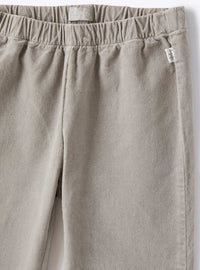 Pantalone cropped in velluto grigio