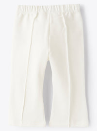 Pantalon trompette en polaire - Milk