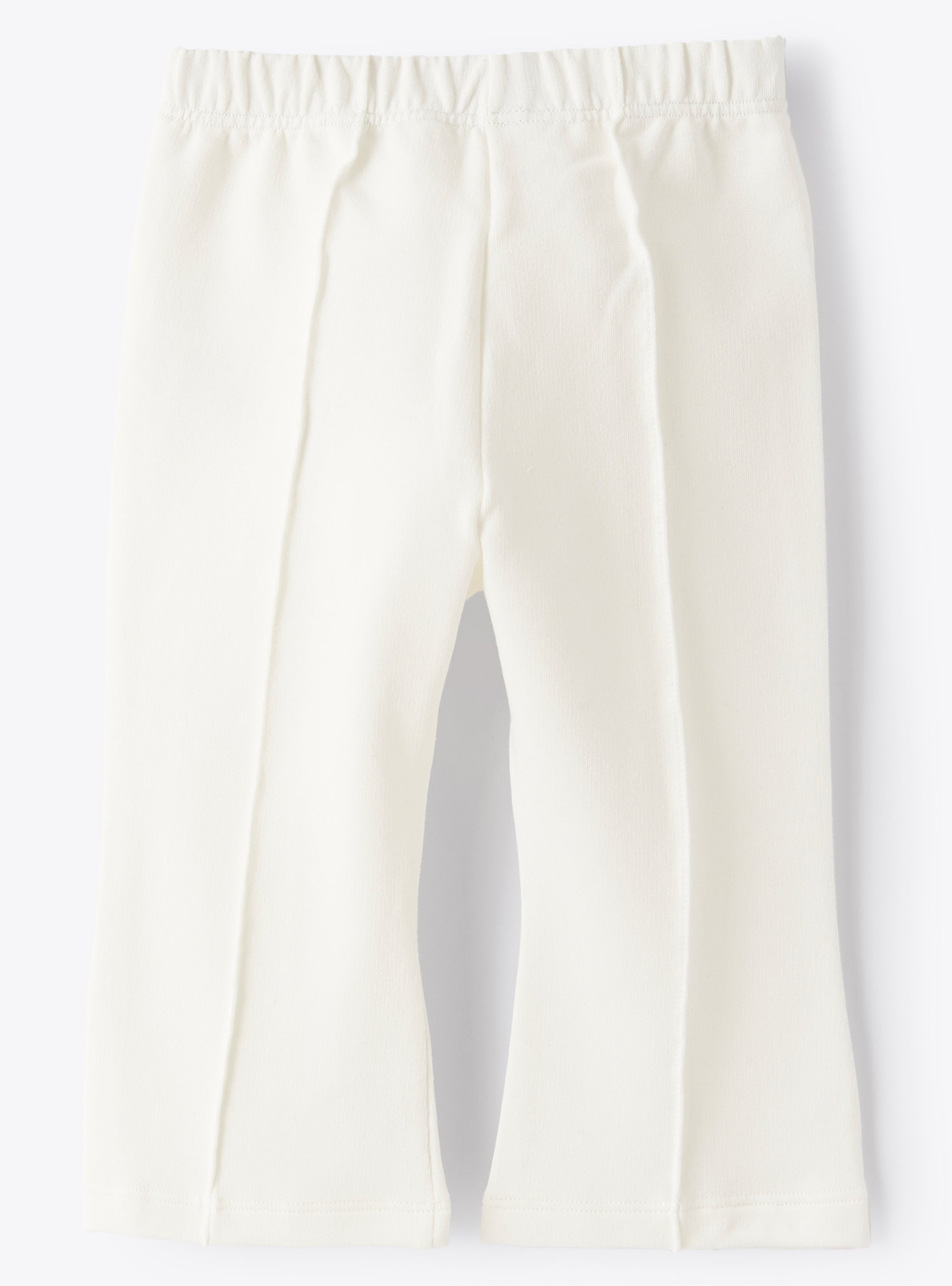 Pantalon trompette en polaire - Milk