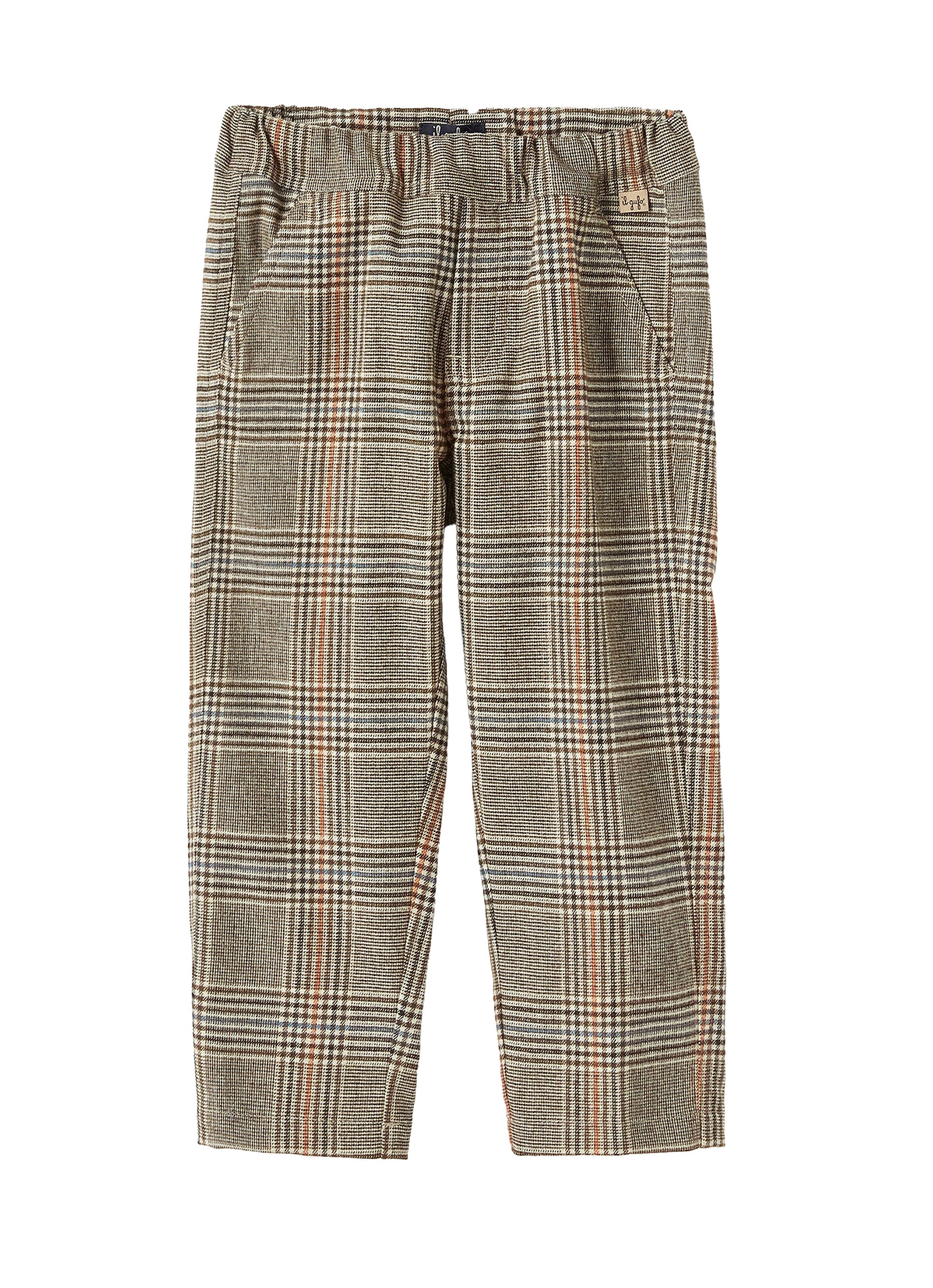 Pantalone regular fit a quadri