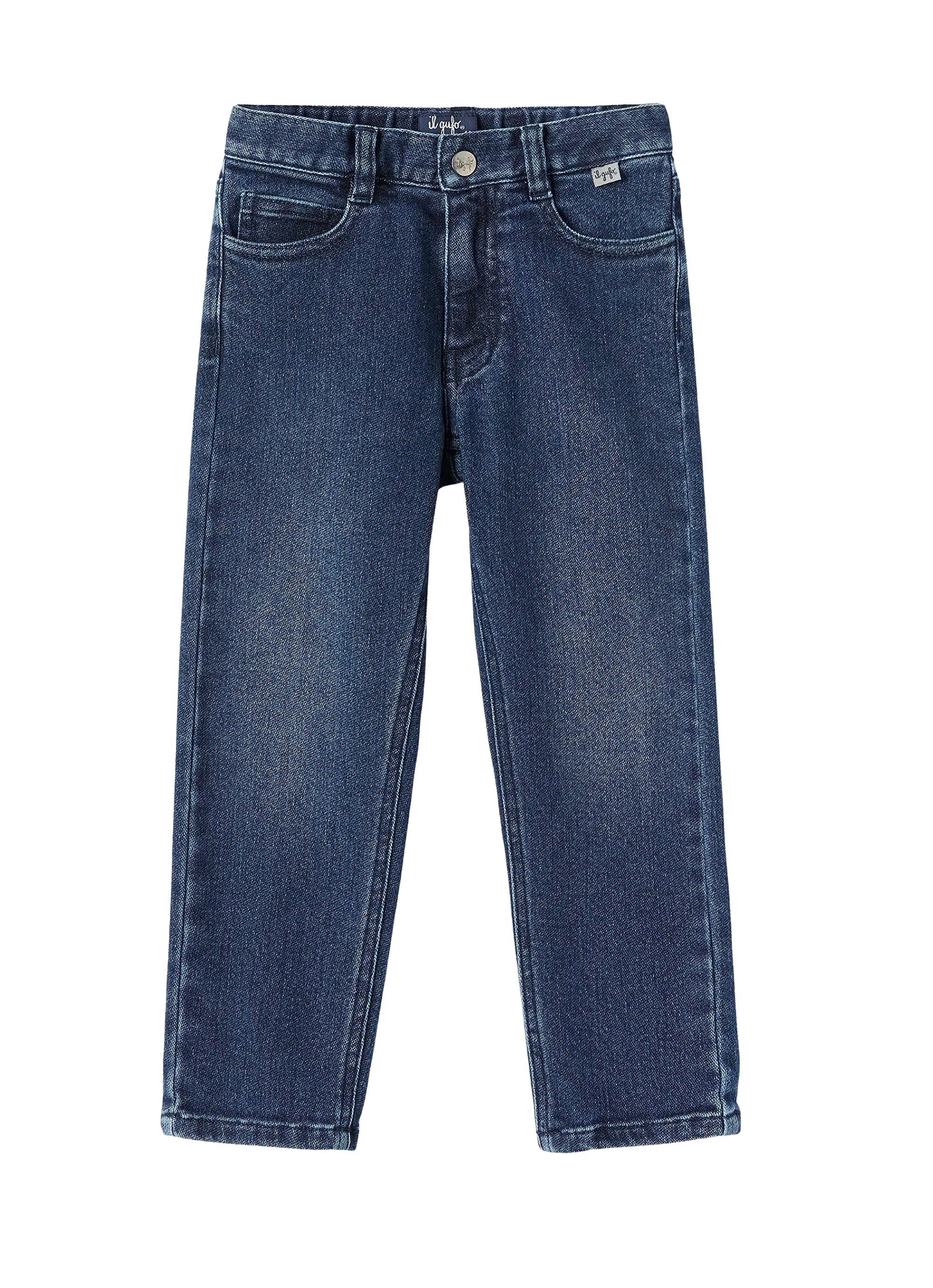 Jeans 5 tasche in denim blu regular fit