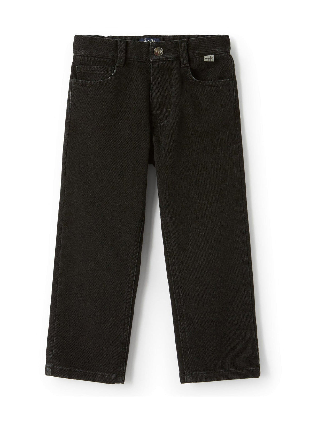 pl388jn021_099 // DOUBLON FUSION /// DOUBLON DEVIENT OK PICS / Jeans 5 tasche in denim nero regular fit