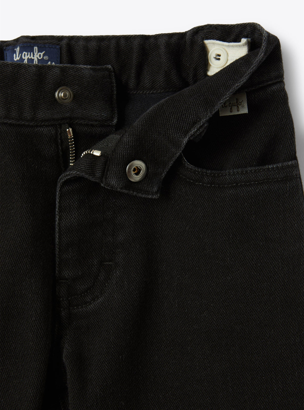 pl388jn021_099 // DOUBLON FUSION /// DOUBLON DEVIENT OK PICS / Jeans 5 tasche in denim nero regular fit