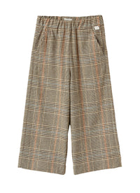 Pantalone culotte a quadri