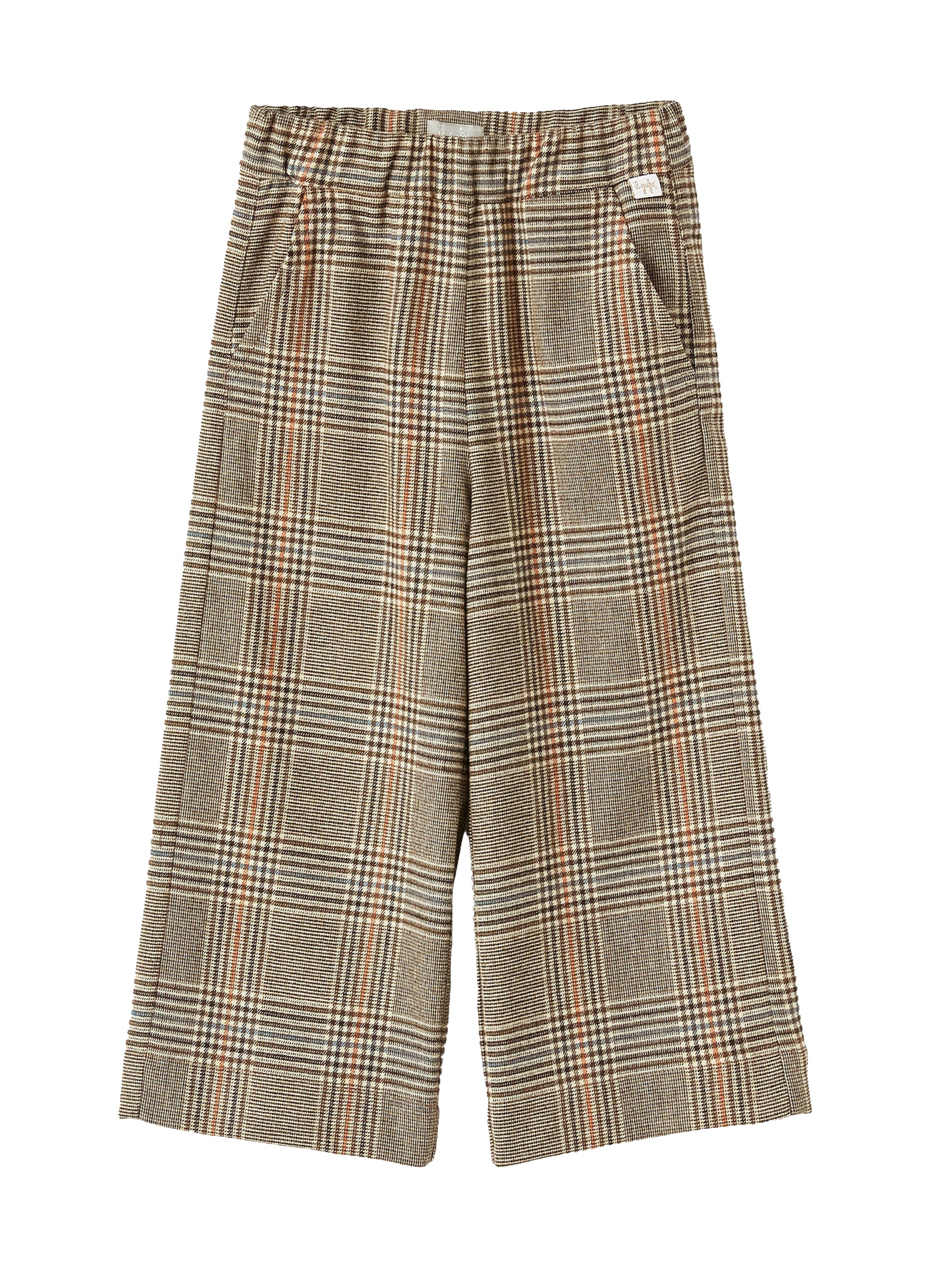 Pantalone culotte a quadri