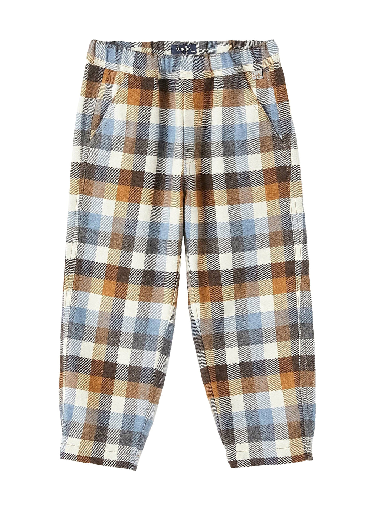 pl394c3133_462 // DOUBLON PAS FUSION /// DOUBLON DEVIENT OK PICS / Pantalone carrot fit in cotone a quadri
