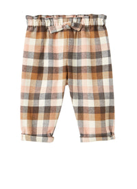 Pantaloni da neonata con fiocco