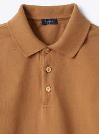 Piqué polo shirt - Beaver Brown