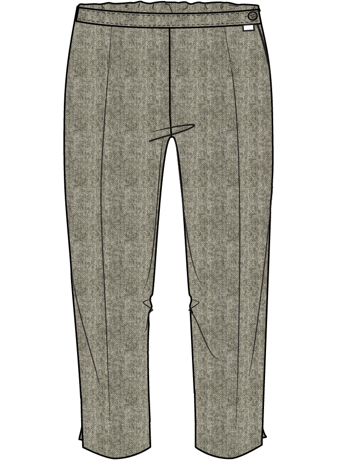 Pantaloni Capri In Tecnowool Grigio
