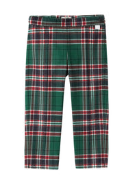 Pantaloni capri in tecnwool tartan