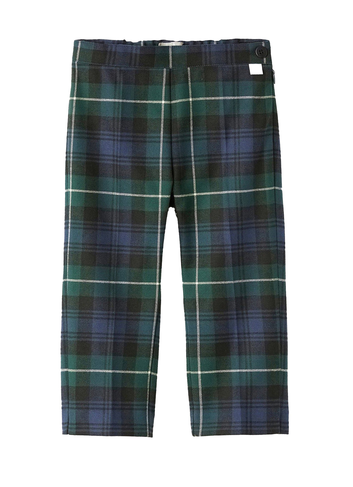 pr010w3055_478 // DOUBLON FUSION /// DOUBLON DEVIENT OK PICS / Pantaloni capri in tecnowool scozzese