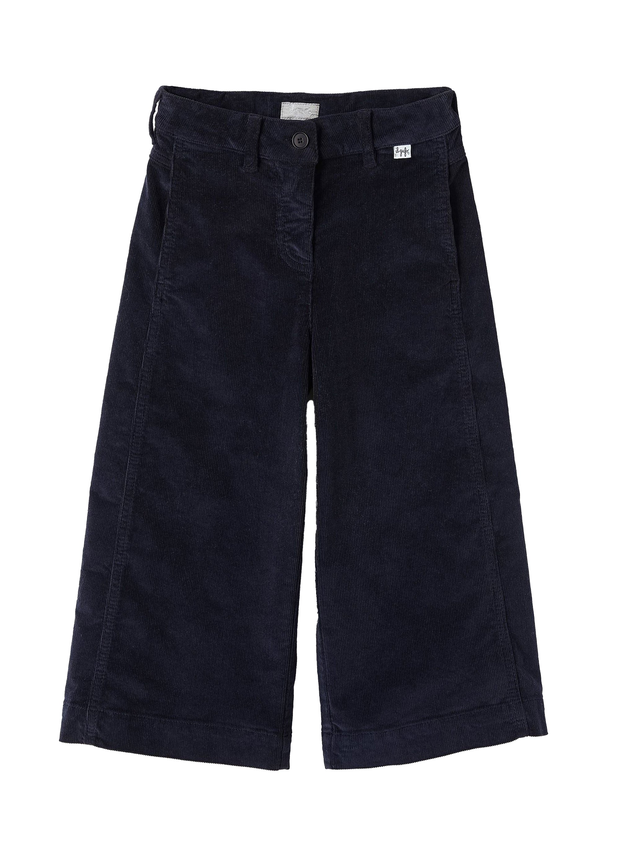 Wide-leg corduroy trousers - Blue