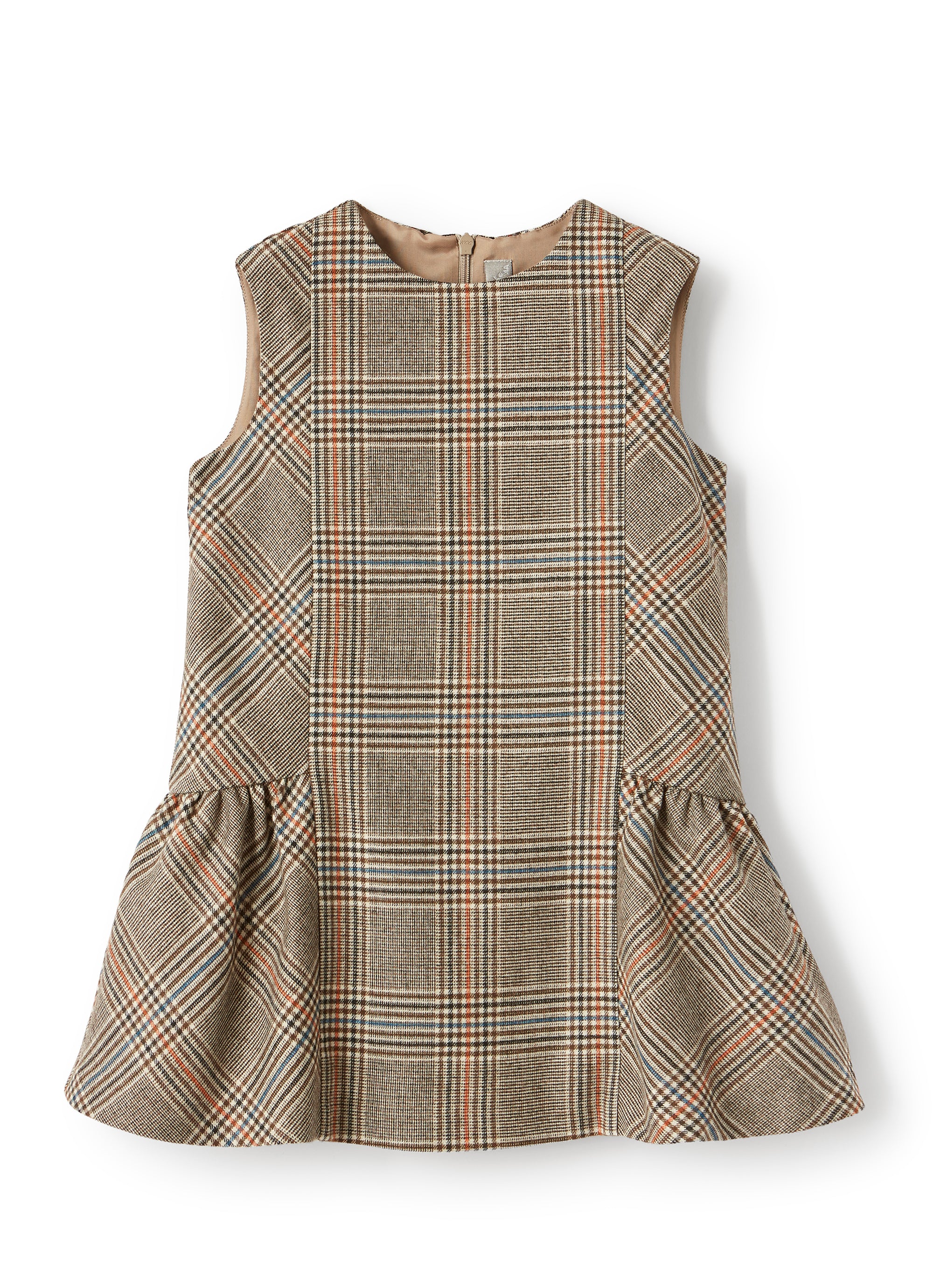 Sleeveless check dress - Caffe