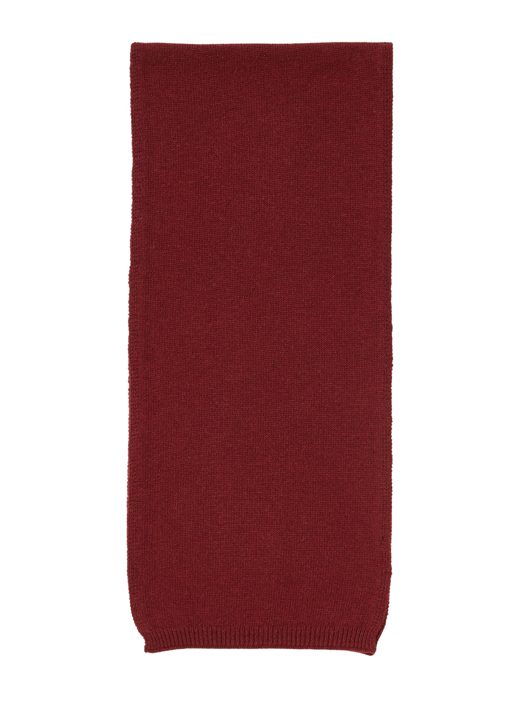 Sciarpa in lana merino bordeaux