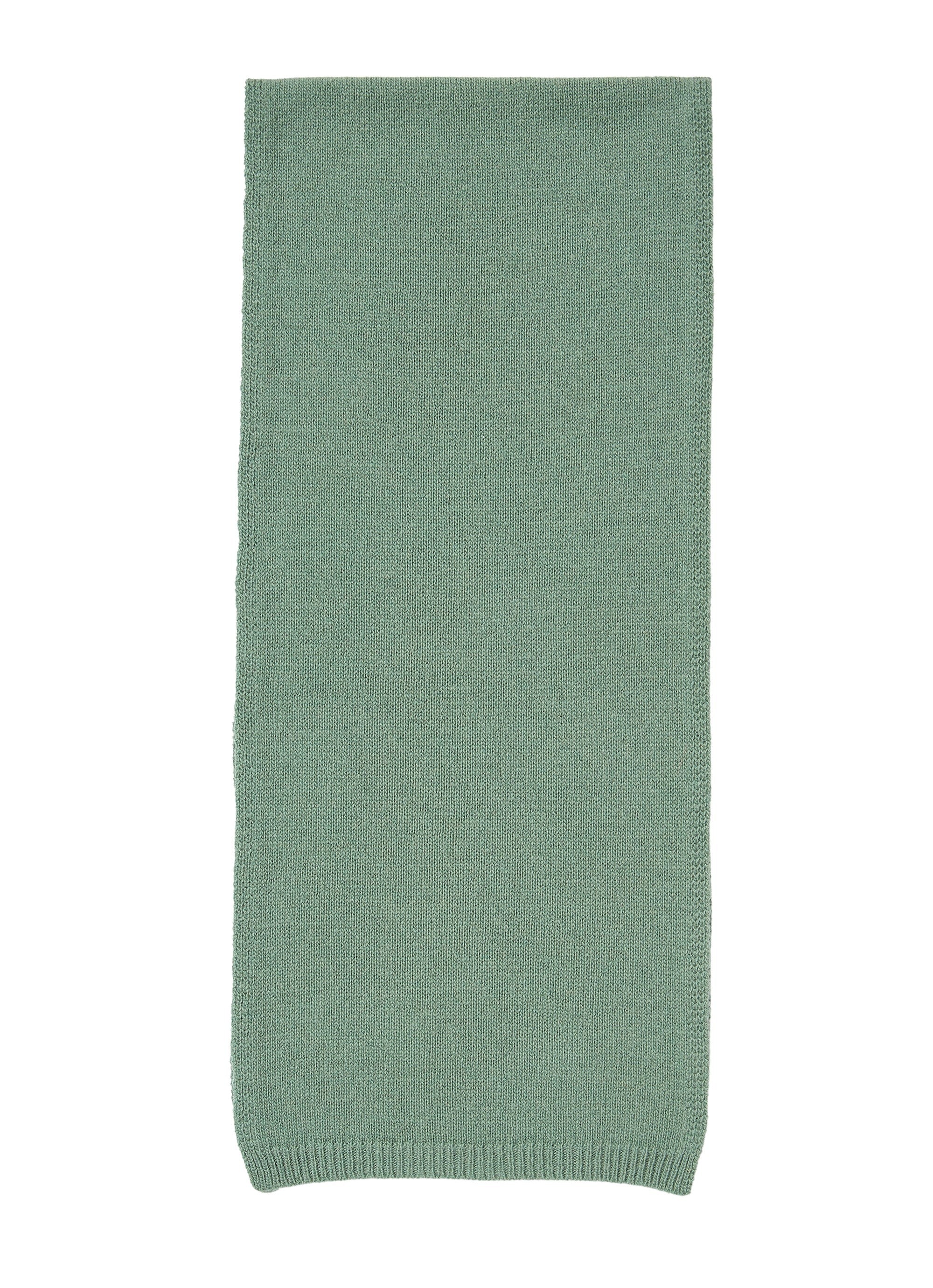 Sciarpa in lana merino verde