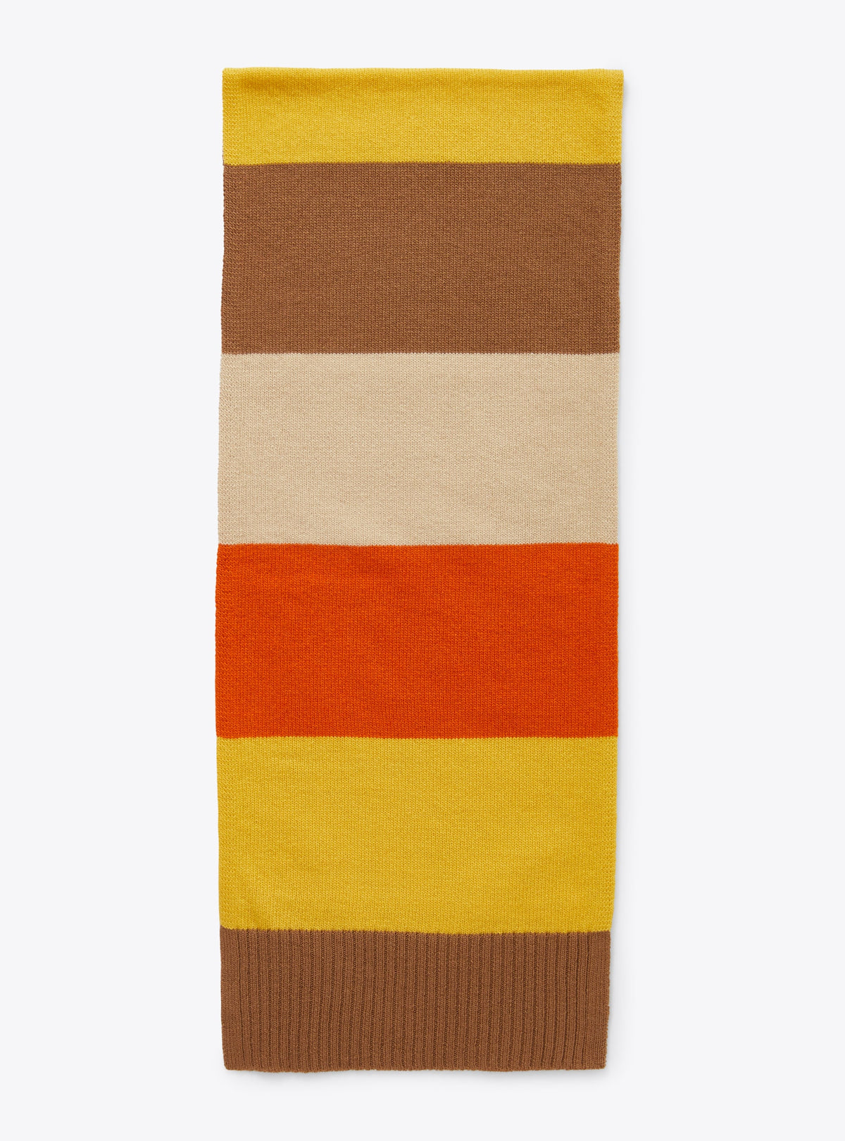 Sciarpa In Lana A Maxi Righe Multicolor