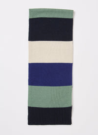 Sciarpa in lana a maxi righe multicolor